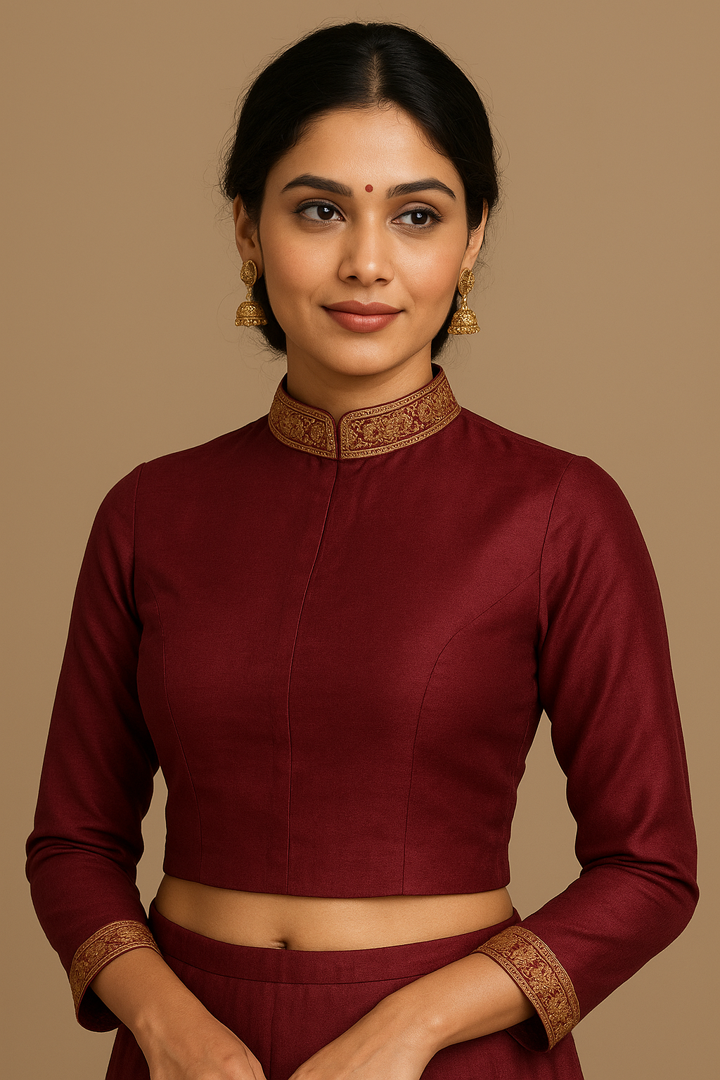 High Neck Blouse Silai