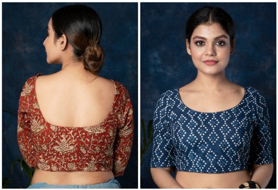 Round Neck Blouse Silai