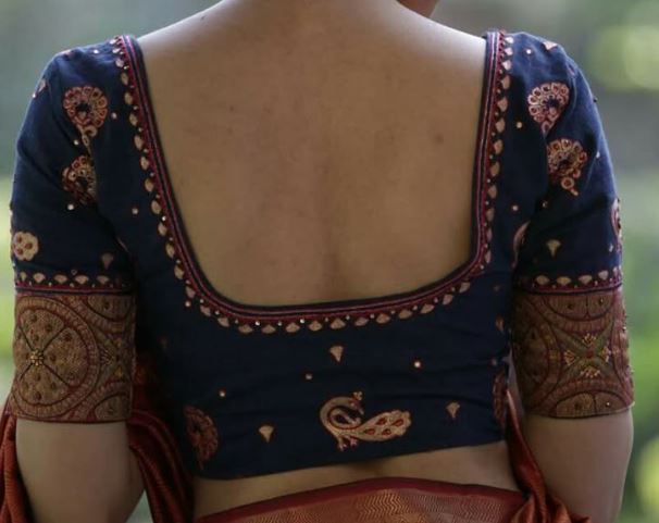 Square Neck Blouse Silai